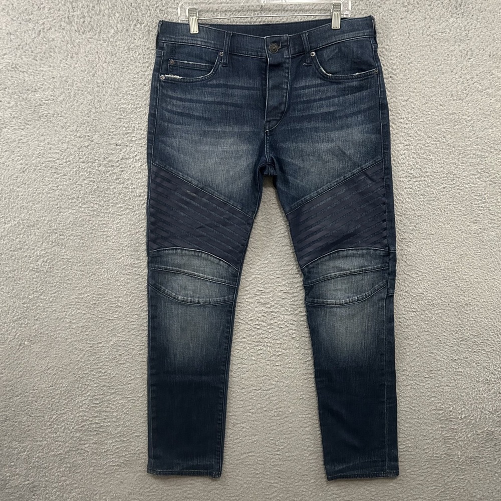 True Religion Jeans Mens 32x32 Blue Denim Rocco‎ Relaxed Skinny Stretch Preppy